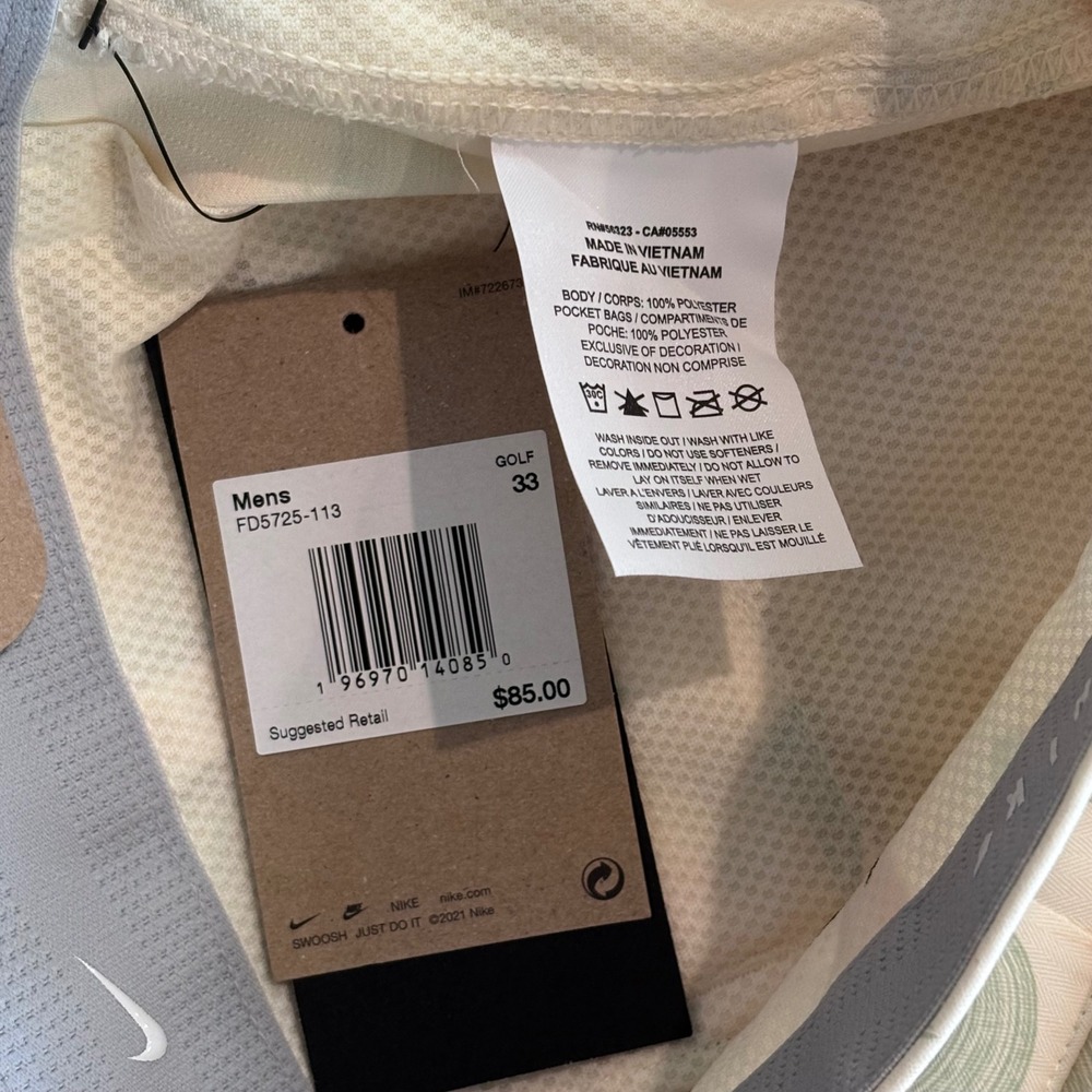 Nike Golf Shorts Mens 33 Abstract Pattern FD5725-113 New Preppy Casual Athletic - Picture 5 of 8